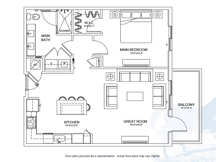 Aiken Senior Apartment Floor Plan