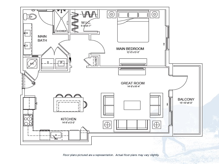 Aiken Mod 1 Senior Apartment Floor Plan
