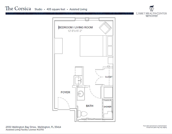 Corsica Assisted Living Floor Plan