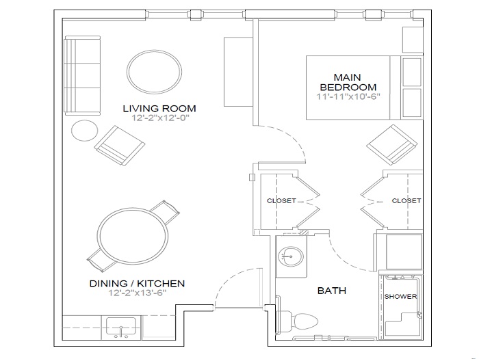 Laurel Assisted Living Floor Plan
