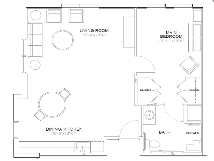 Newbury Assisted Living Floor Plan