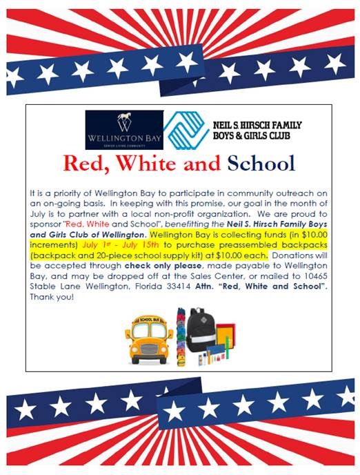 Red White and School fundraiser sponsor