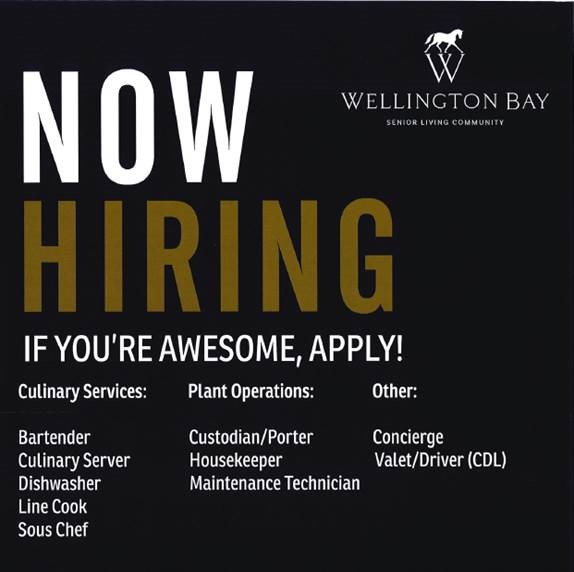 Wellington bay Now hiring