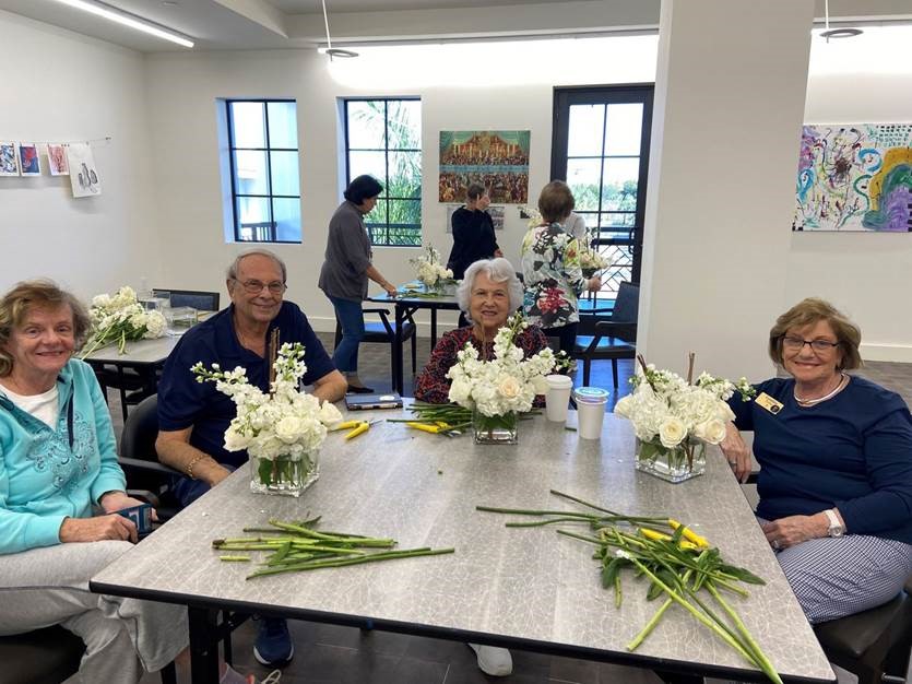 Winter White Flower Arranging Classes! Wellington Bay at Wellington, FL